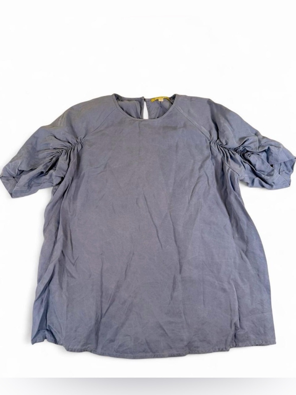 Gianni Bini Light Blue Top with puffed sleeve- Lyocel